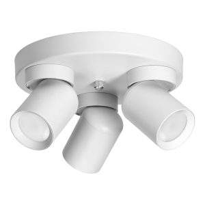 MALTA SP 3, wall and ceiling light, GU10 max. 3x12W, IP20, white, circular base